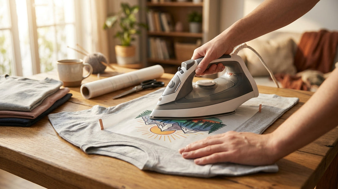 Using a regular home iron to apply custom dtf transfers no minimum