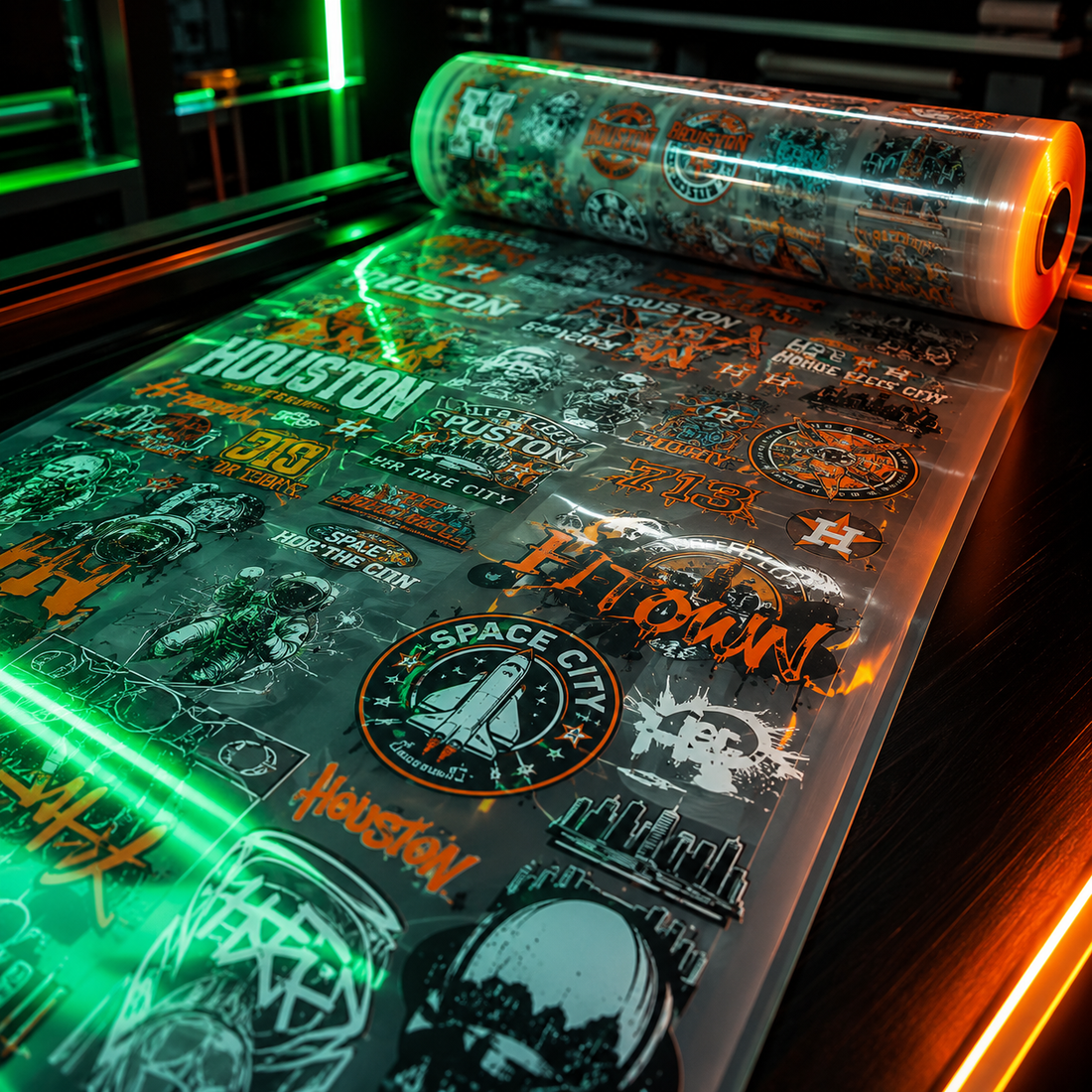 Custom DTF transfers and printing in Houston Space City