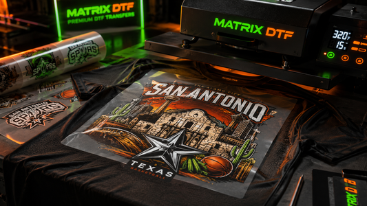 Custom DTF transfers and game-day sports printing in San Antonio Texas