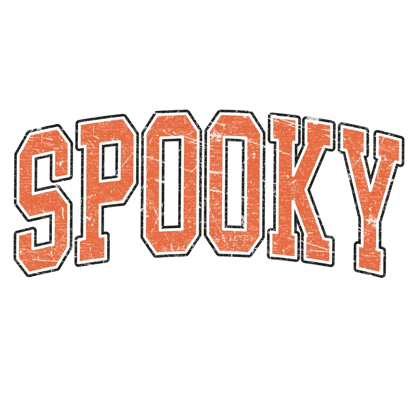 Vintage Collegiate Spooky DTF Ready To Press Transfer