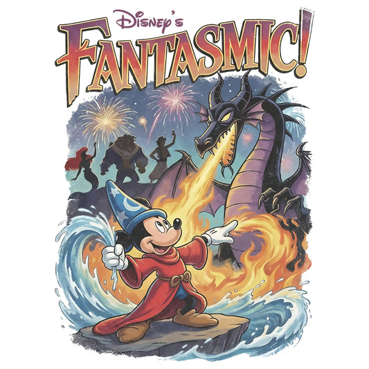 Magic Sorcerer Fireworks Show DTF Ready To Press Transfer
